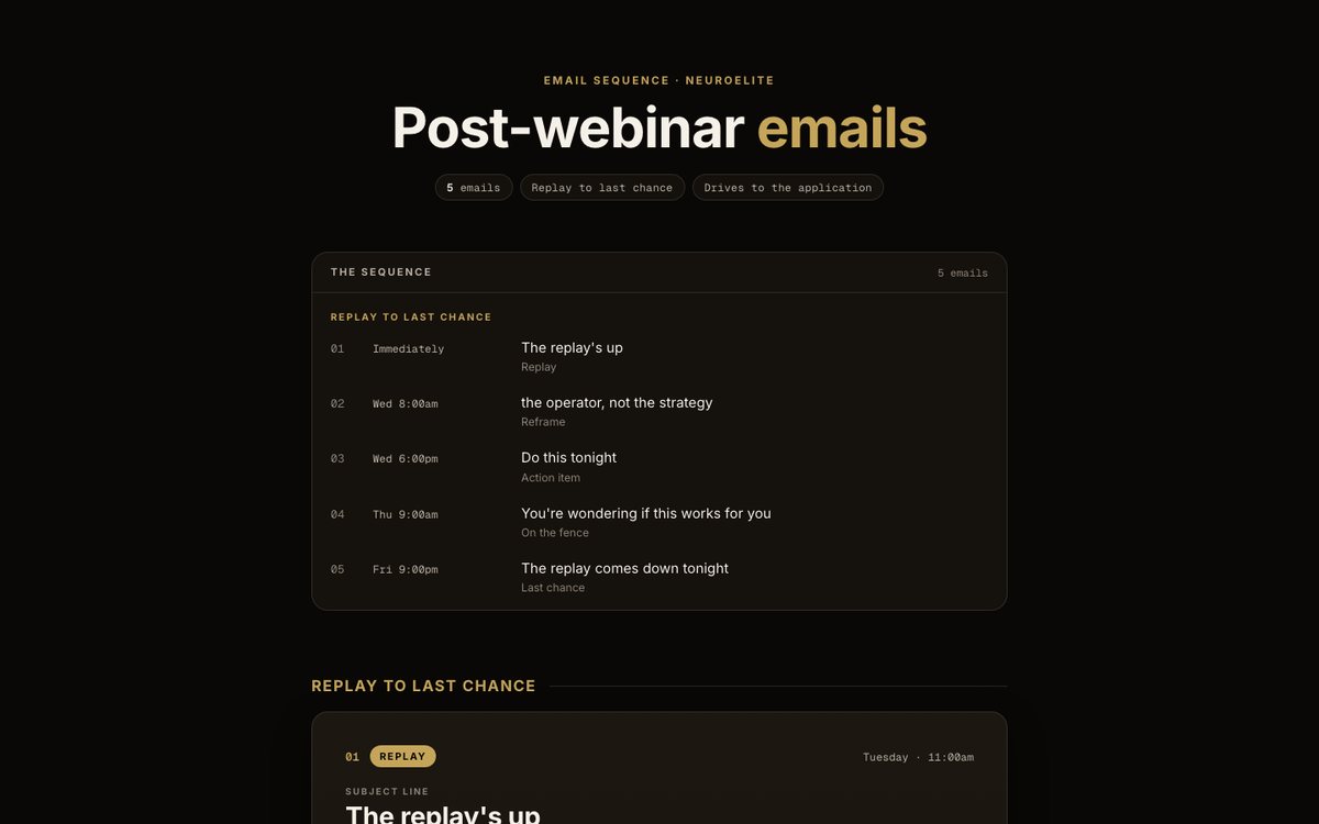 Post-webinar preview