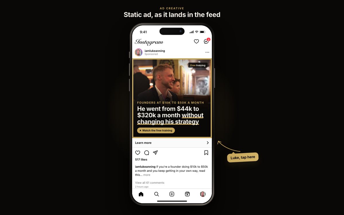 Static ad preview